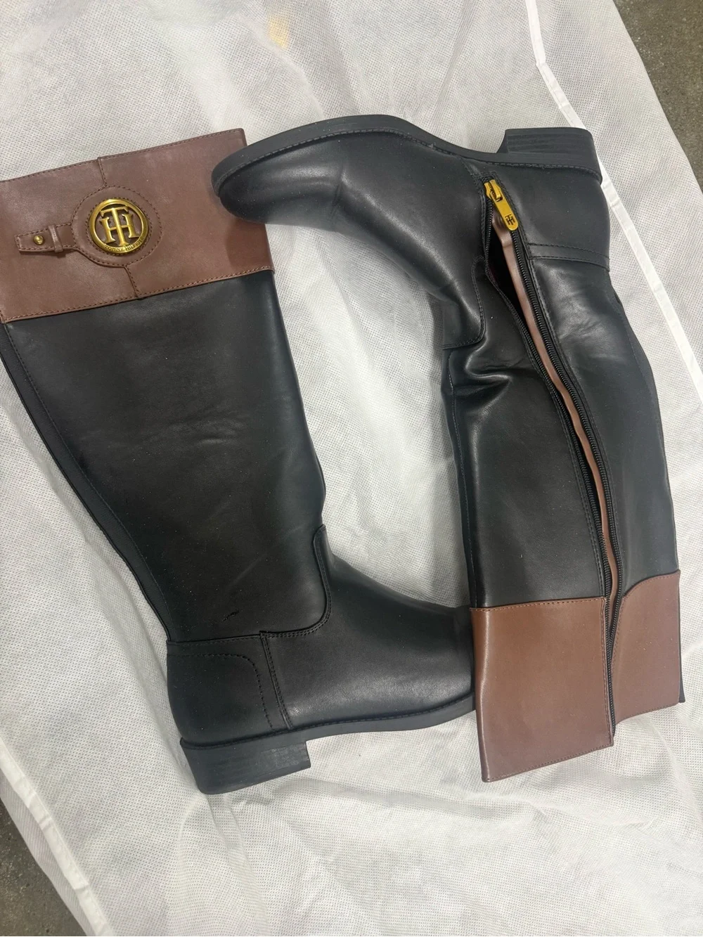 Tommy Hilfiger Black Over-the-Knee Boots